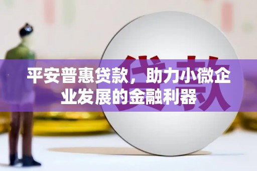 德兴平安普惠贷款，助力小微企业发展的金融利器