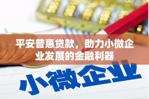 德兴平安普惠贷款，助力小微企业发展的金融利器