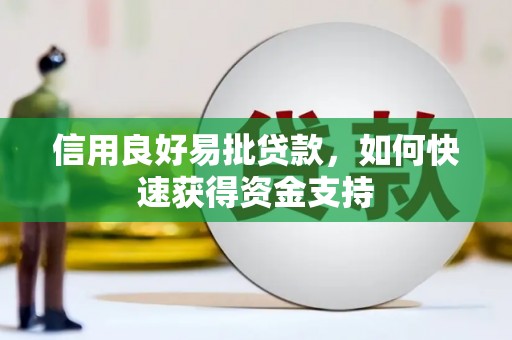 德兴信用良好易批贷款，如何快速获得资金支持