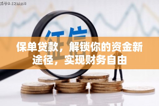 德兴保单贷款，解锁你的资金新途径，实现财务自由