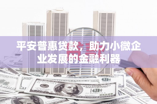 德兴平安普惠贷款，助力小微企业发展的金融利器
