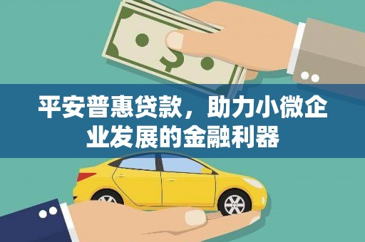 德兴平安普惠贷款，助力小微企业发展的金融利器