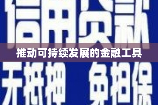 德兴推动可持续发展的金融工具