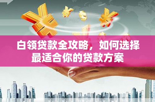 德兴白领贷款全攻略，如何选择最适合你的贷款方案